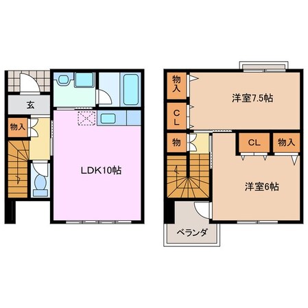 桜駅 徒歩10分 1階の物件間取画像